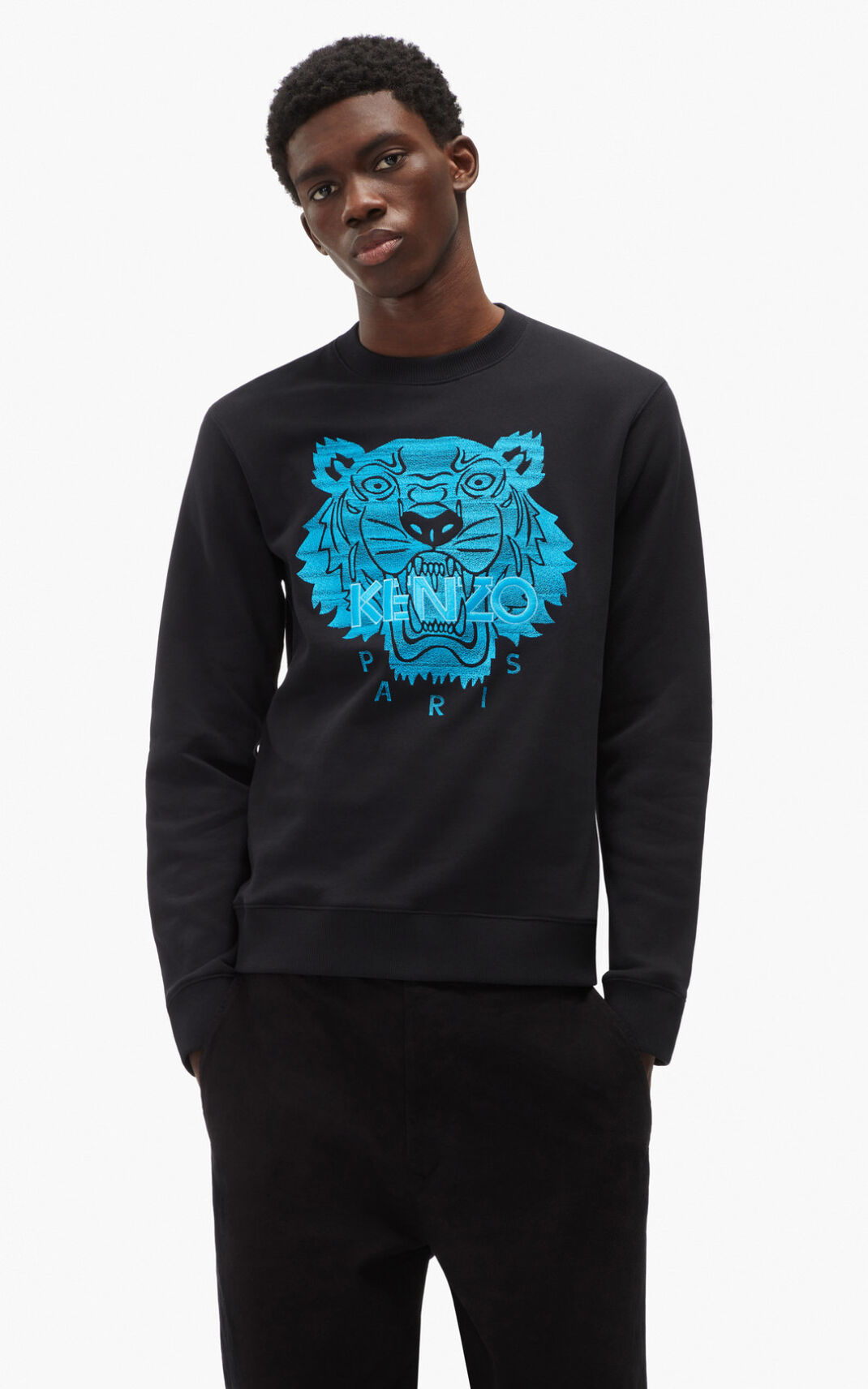 Sweat Kenzo Homme Tiger Noir ZDKJC-6802